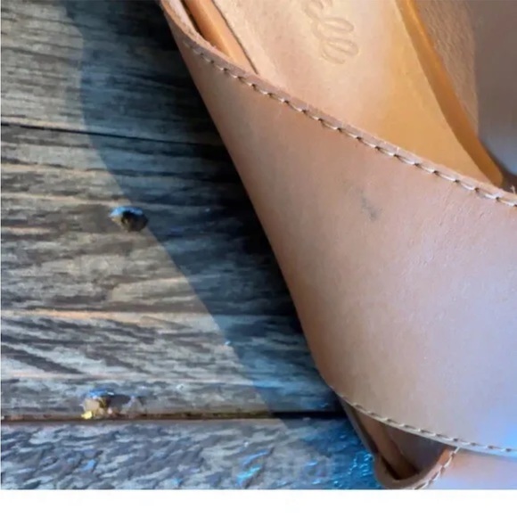 Madewell The Ruthie Criss Cross Mule neutral size 6.5 - Picture 8 of 9